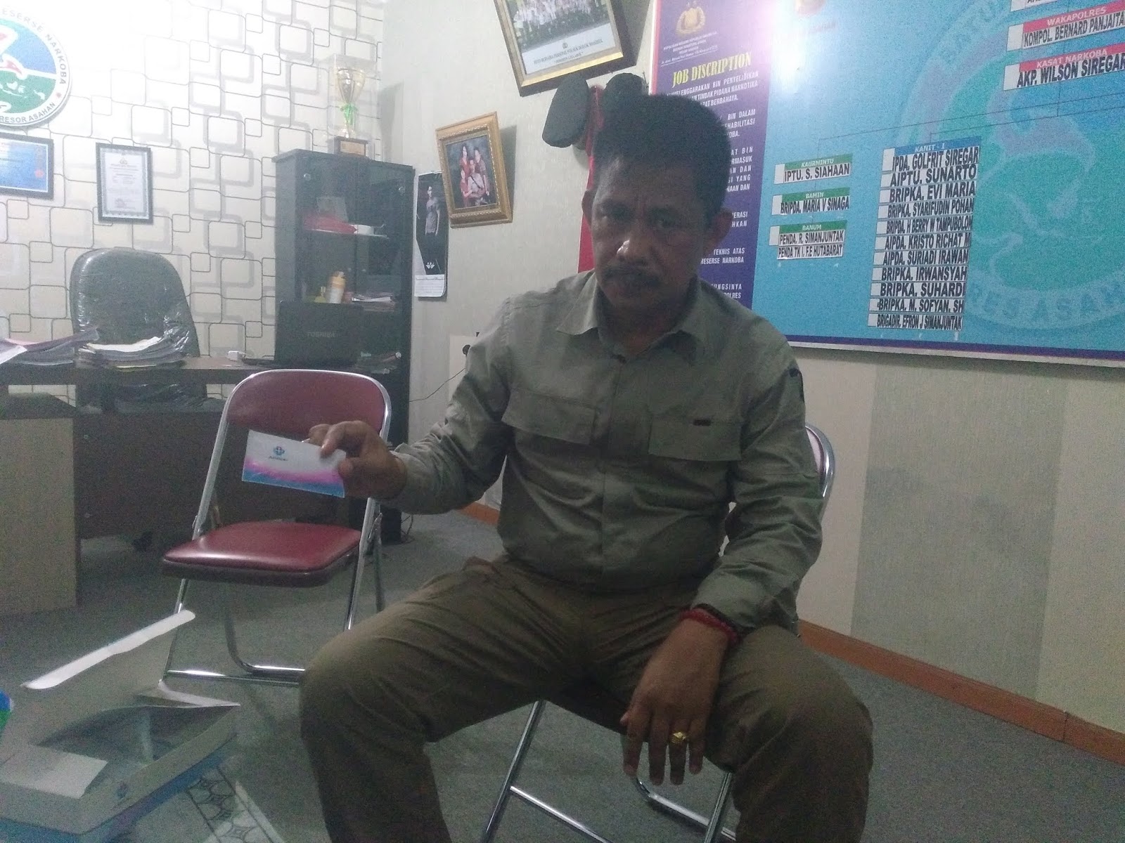 Kasat Narkoba Pokres Asahan AKP Wilson Siregar. Kasat Narkoba Pokres Asahan AKP Wilson Siregar.