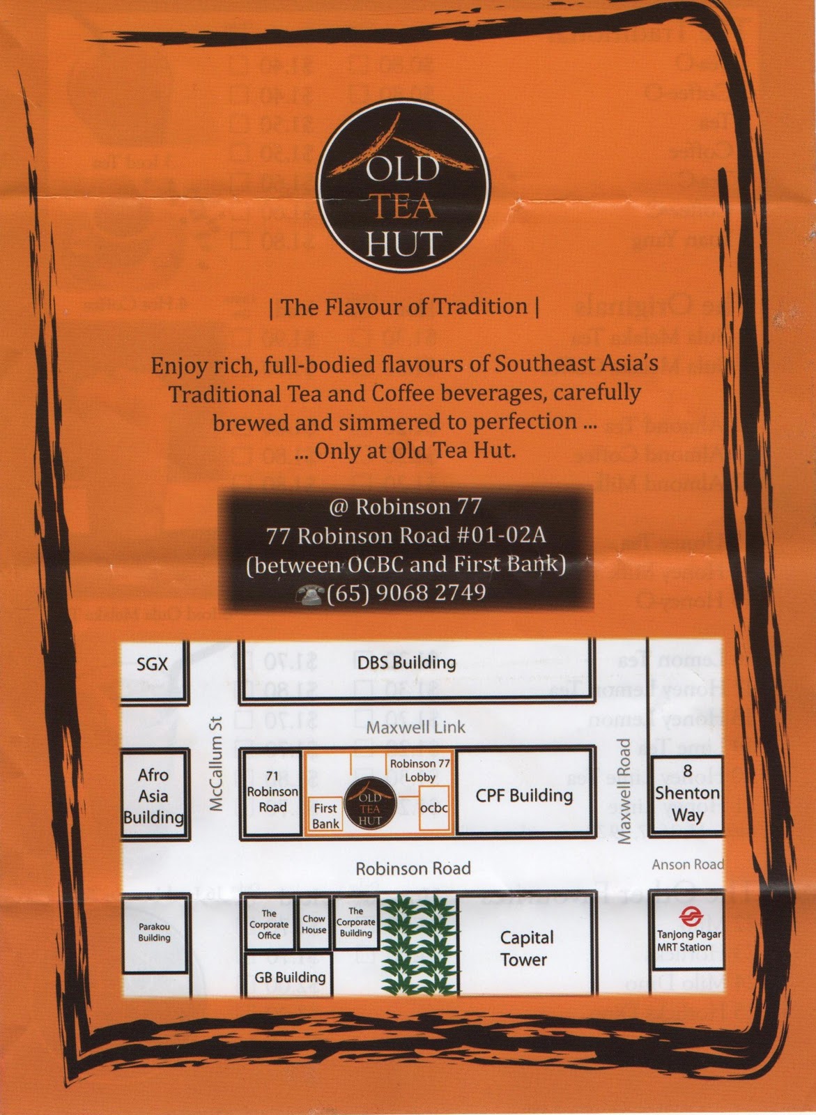 Old Tea Hut Prices in Singapore