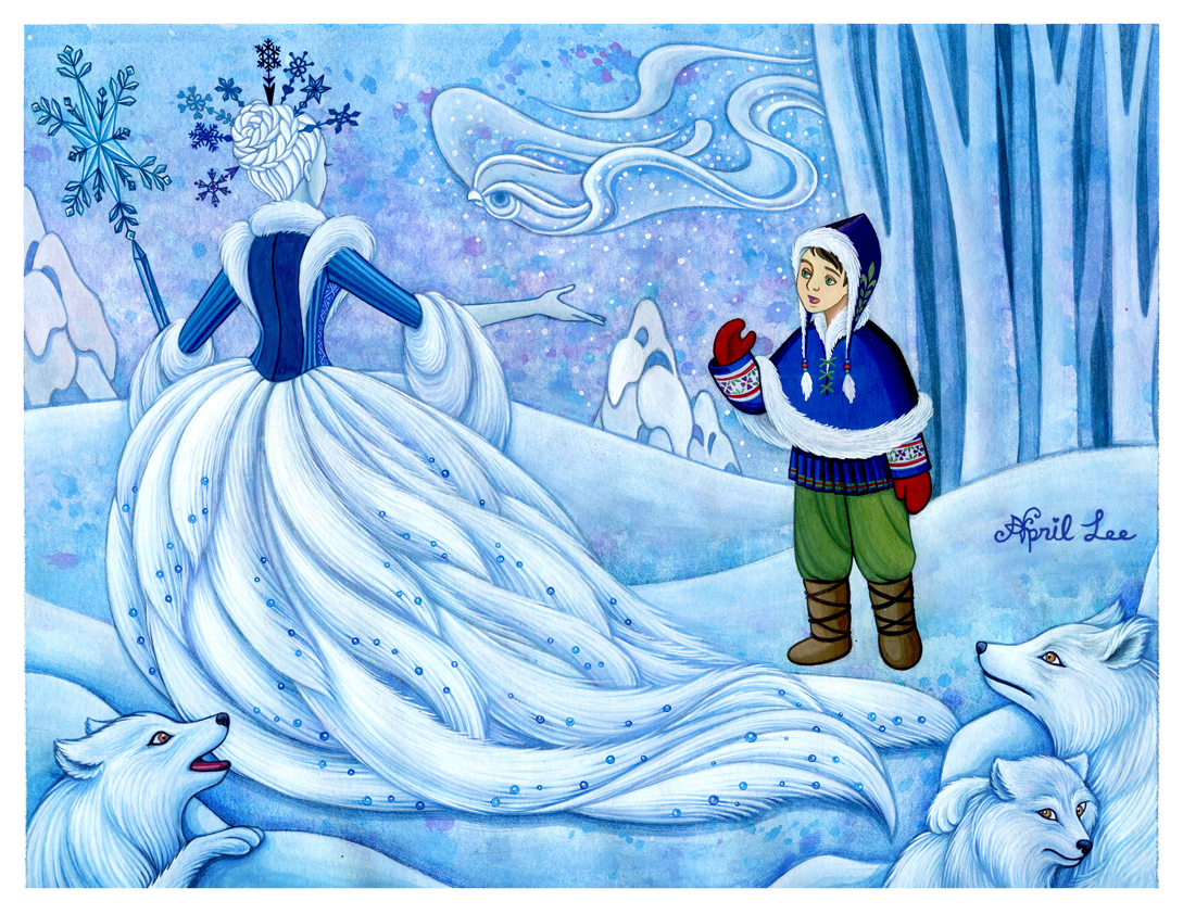 Картинки к сказке снежная королева для детей цветные по отдельности