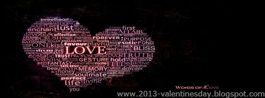 Valentines day Black Facebook Timeline Cover Pictures 2016
