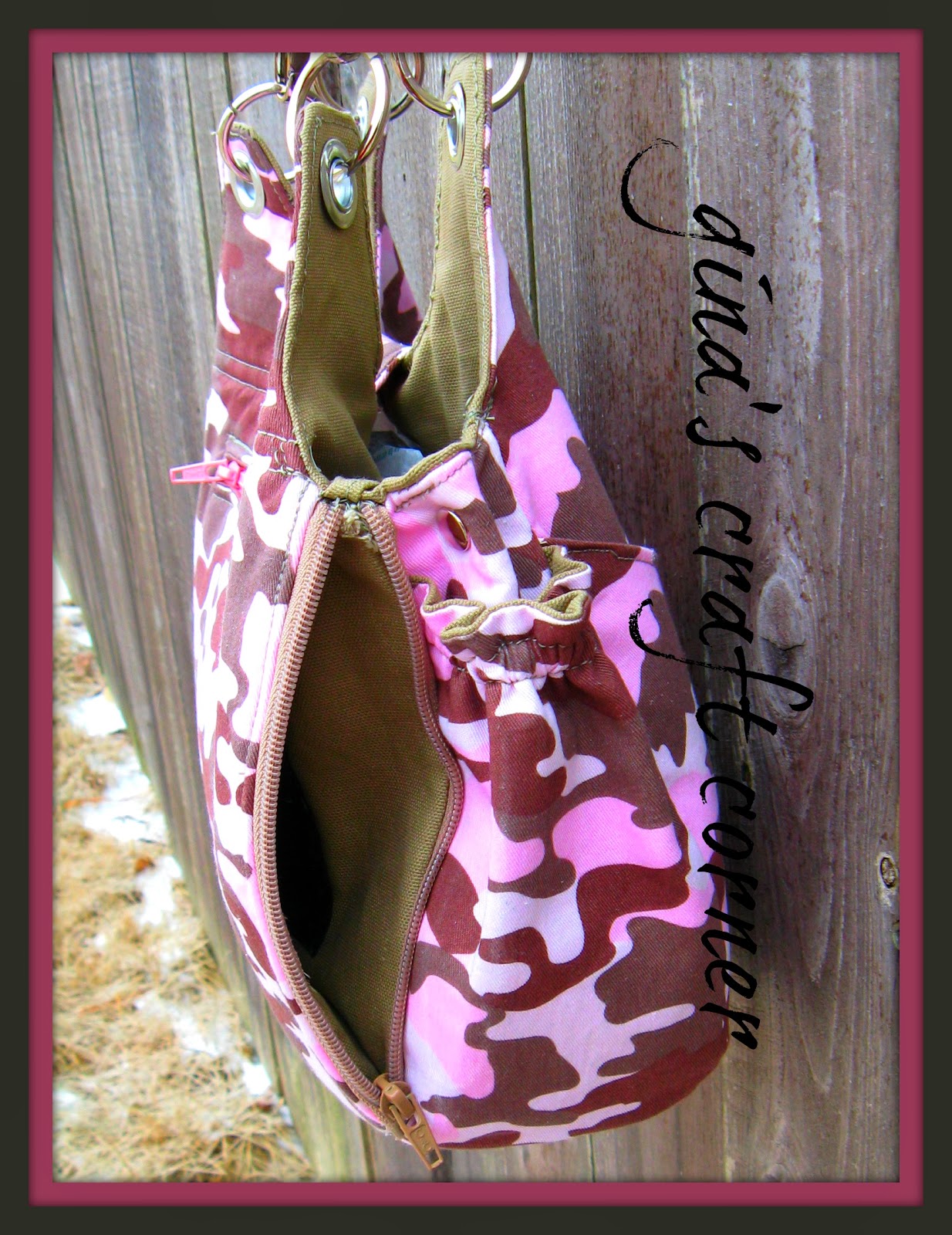Gina S Craft Corner Too Cute Pink Camo Handbag Conceal Carry Conceal And Carry Handbag By Gina S Craft Corner
