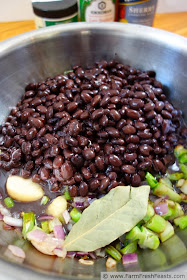 Sherried Black Bean and Broccoli Stem Soup | Farm Fresh Feasts