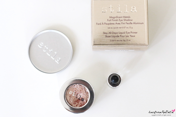 Stila Magnificent Metals Foil Finish Eyeshadow Kitten Review, Swatches, MOTD Stila Magnificent Metals Foil Finish Eyeshadow Kitten Review, Swatches, MOTD