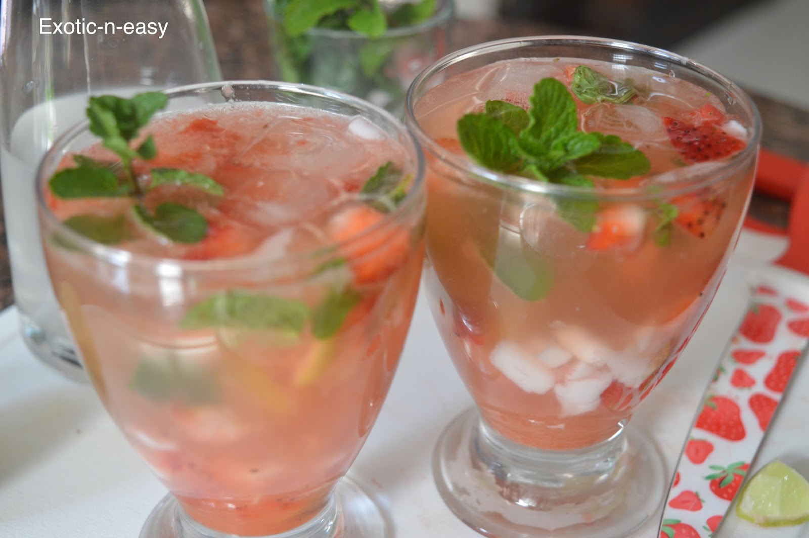 Strawberry Coconut Lemonade Exotic N Easy Cooking