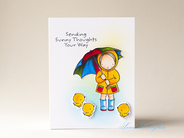 Greeting Card with Sunny Thoughts from My Favorite Things by Sweet Kobylkin