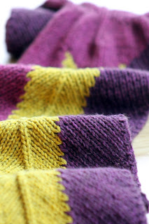 Mauve and Mustard Scarf