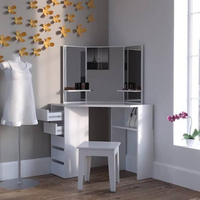 small corner dressing table designs ideas for modern bedroom interiors 2019