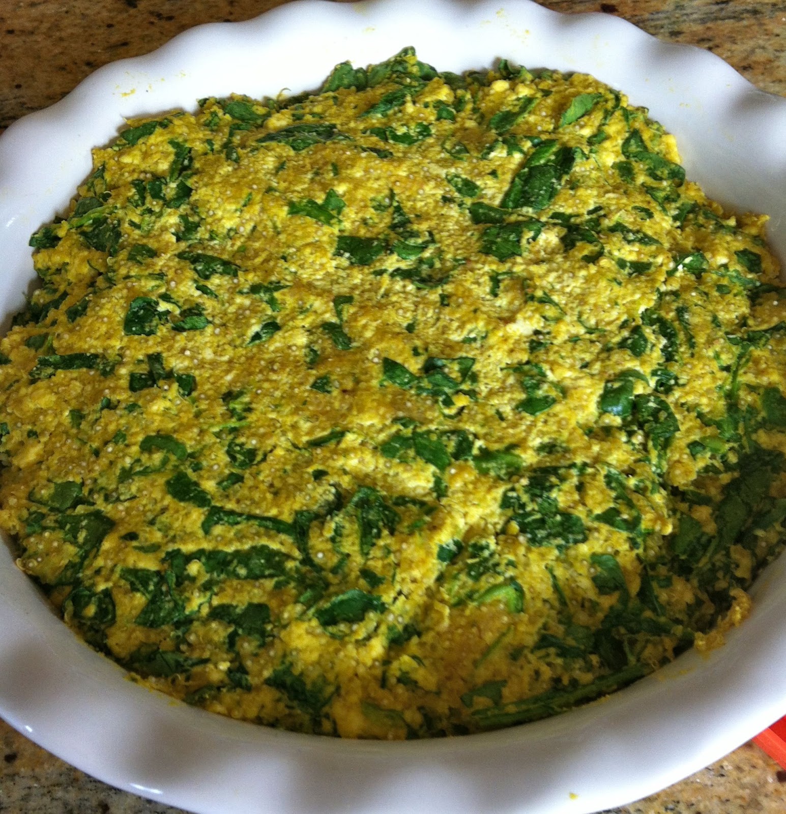 veganize everything: spinach quinoa quiche