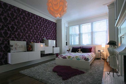 10 Dormitorios Juveniles en Color Púrpura - Ideas para decorar dormitorios