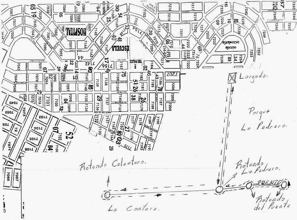 Mapa de barrio la ribera villa mercedes san luis #7