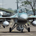 F-16 Sedang dalam Tugas "Fly Pass" Pembaretan Presiden Jokowi