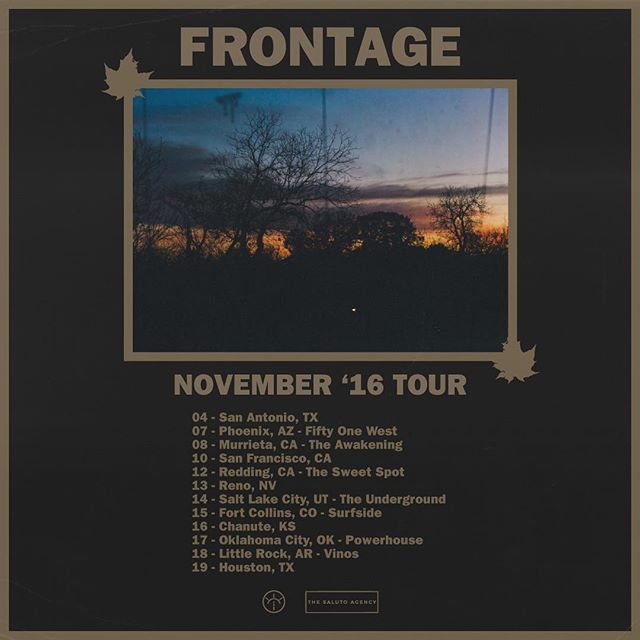 Frontage band on tour. San Antonio, TX.
