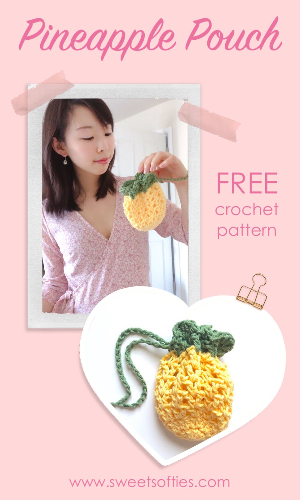 pineapple crochet bolsa free pattern