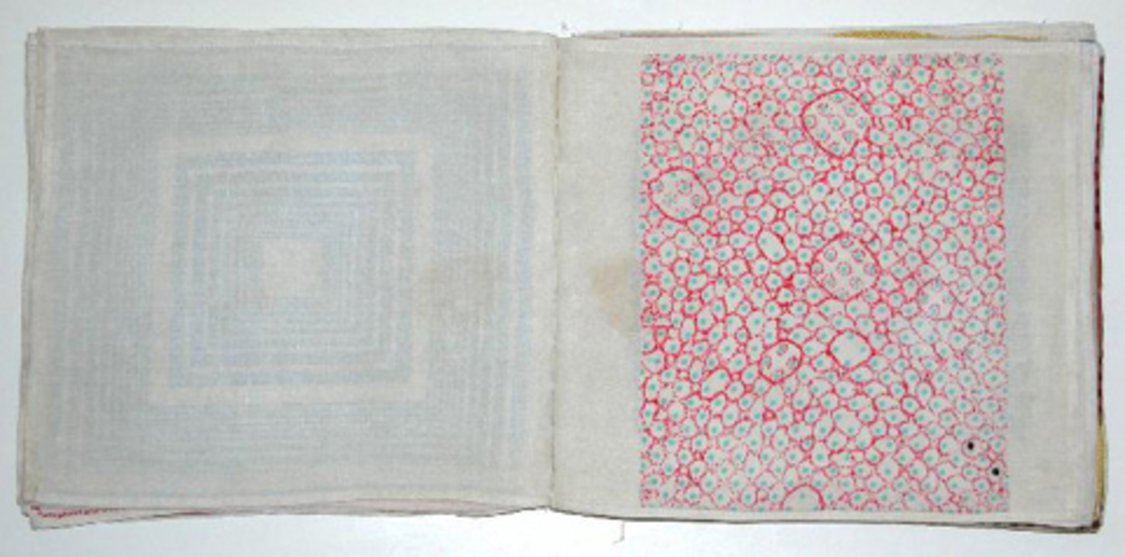 Louise Bourgeois, the cloth book Ode à l'oubli, 2002 – detail