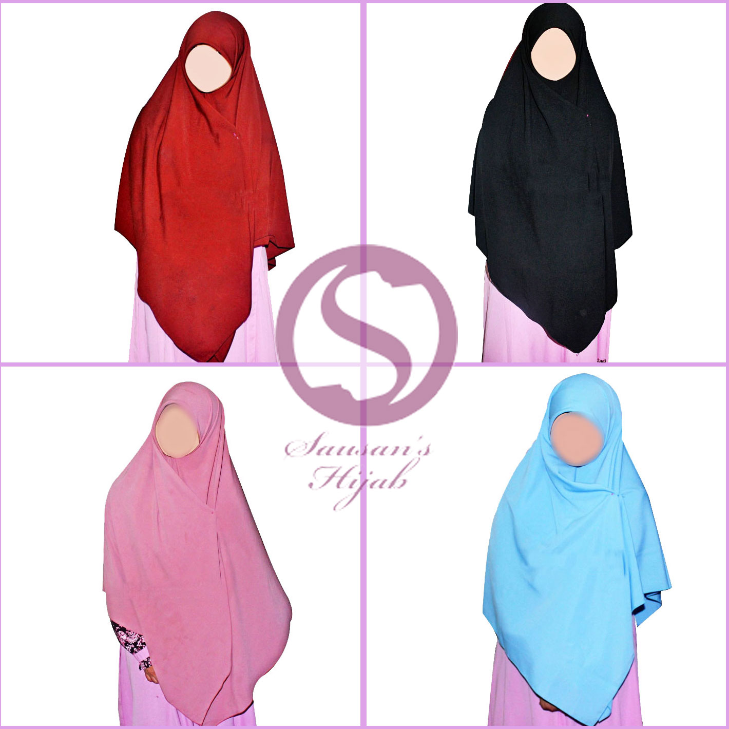 pilihan khimar jilbab segi empat wolfis ukuran 130 x 130 pilihan khimar jilbab segi empat wolfis ukuran 130 x 130