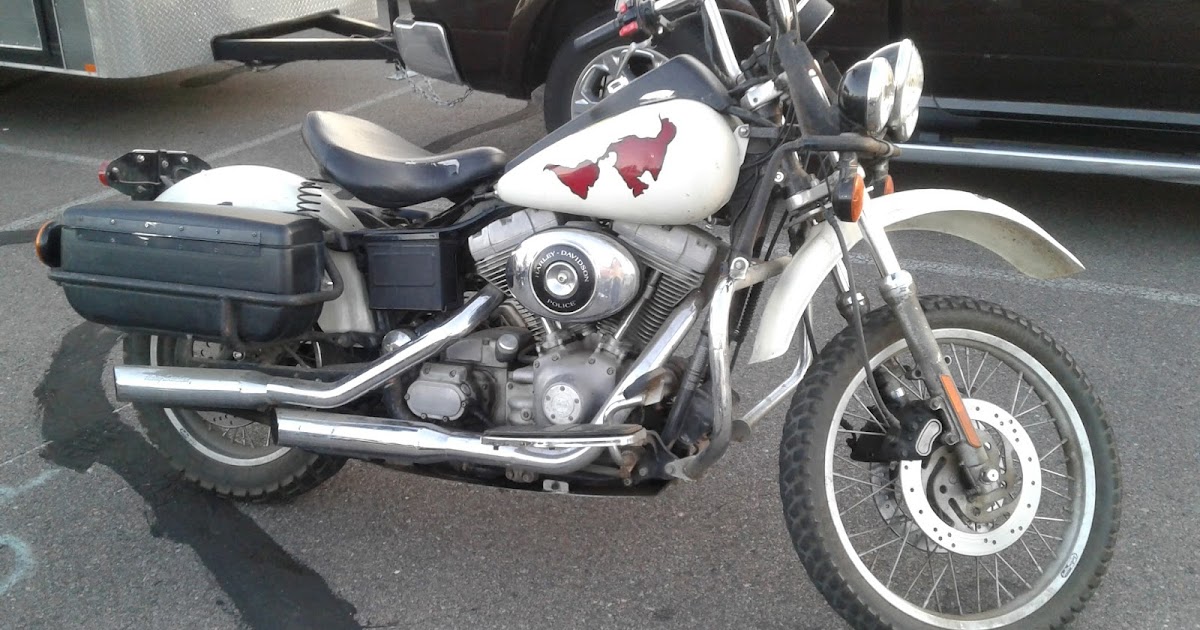 abandoned harley police motorcycles
