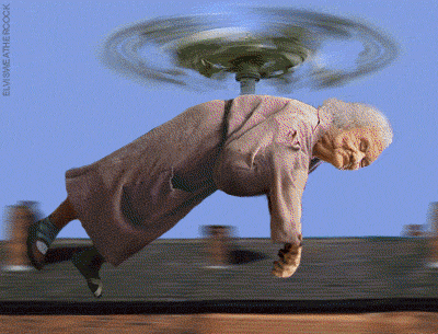 Flying granny gif picture