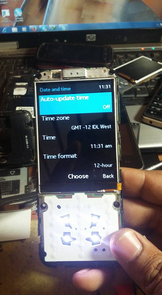 milon telecom nokia 225 lcd light solution