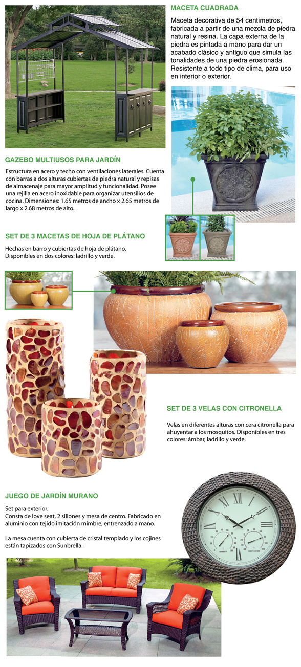 Revista Socio Sam's Club: Terrazas y jardines