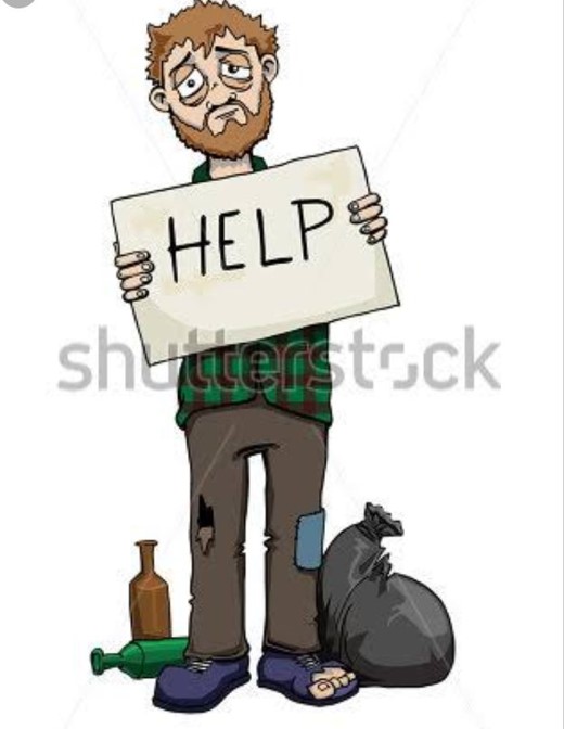 Как нарисовать бомжа