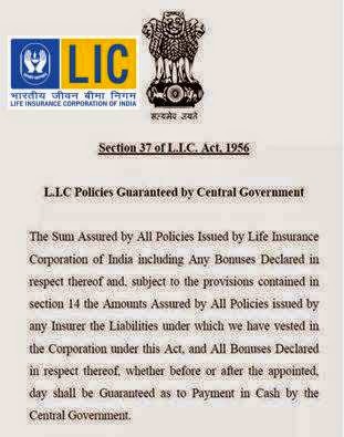 Chakravarthi(Shiva) LIC: LIC Policies Guaranteed by Indian Central ...