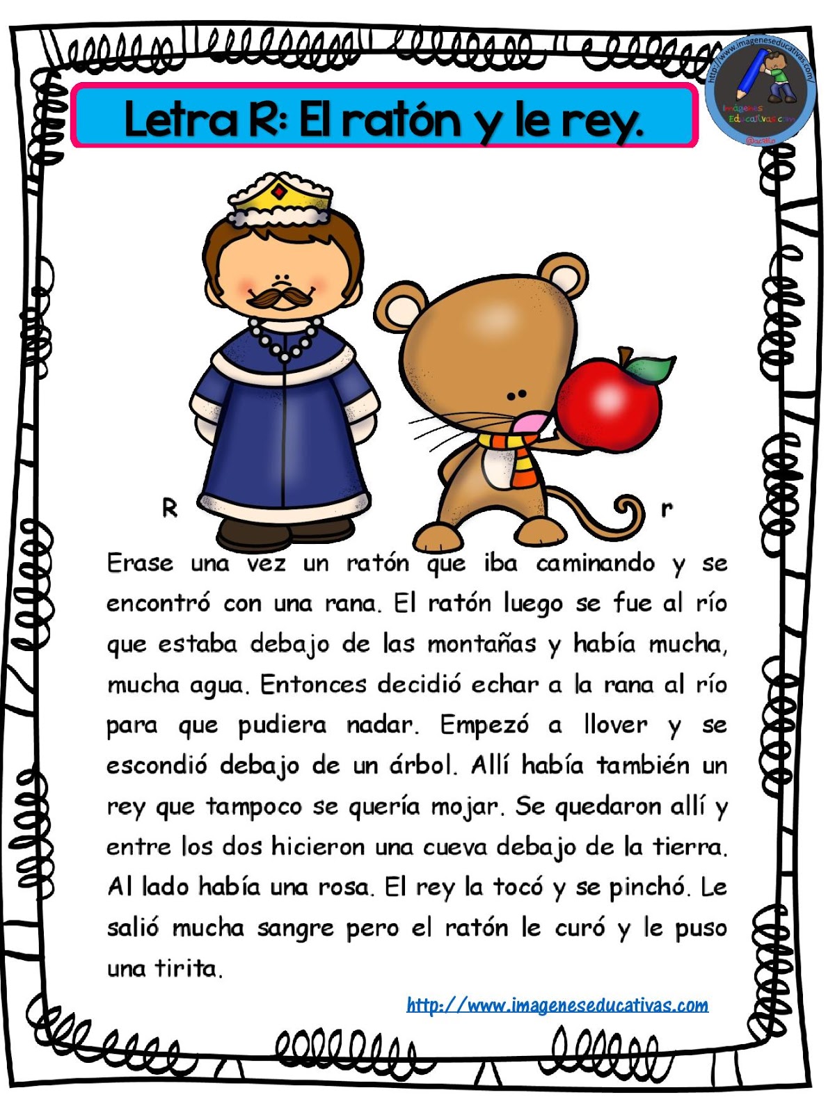 Fichas de Primaria: Cuentos con las letras del abecedario
