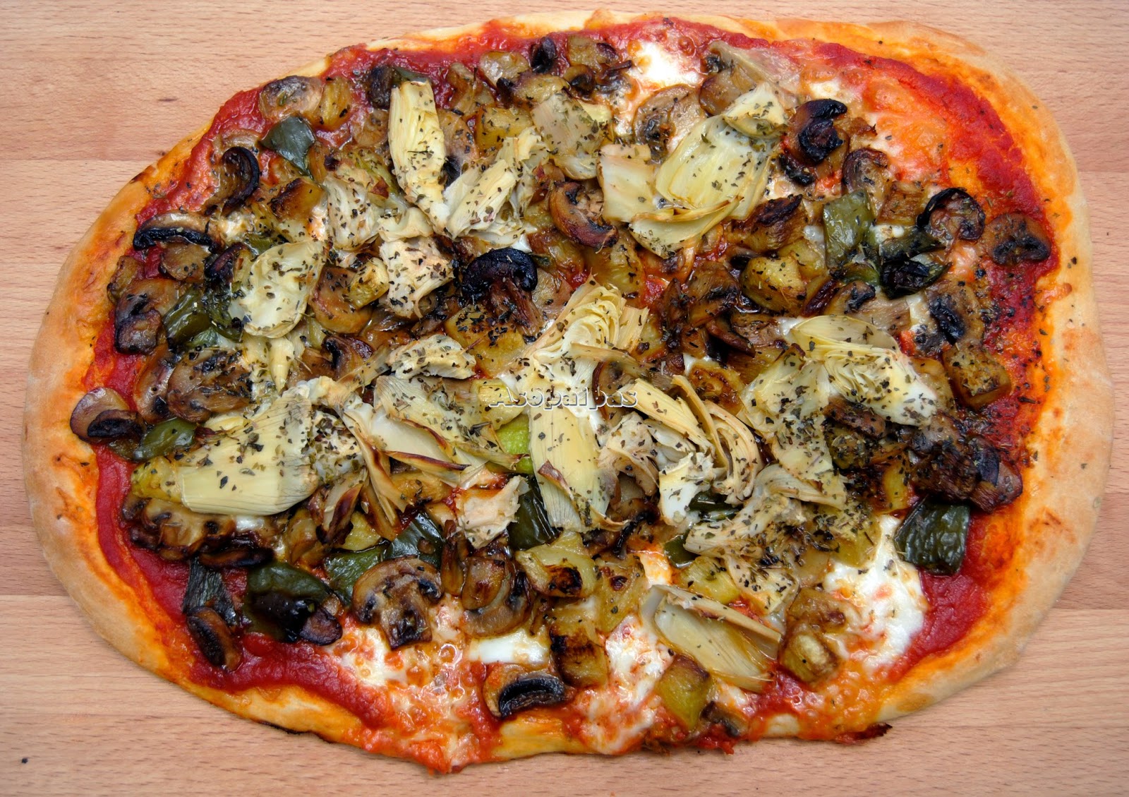 Pizza Rústica. Receta Asopaipas. Recetas de Cocina Casera