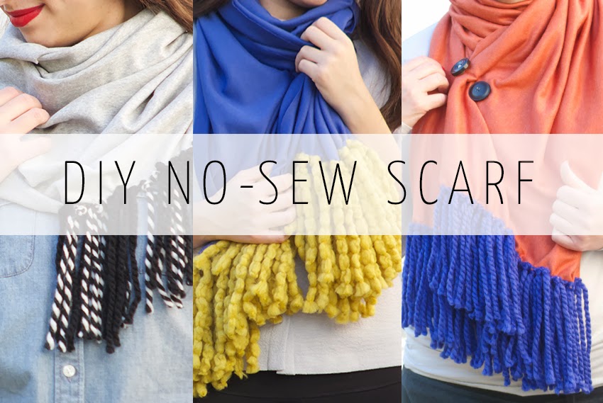 DIY: No-Sew Fringe Scarf | Crème de la Craft | Bloglovin’