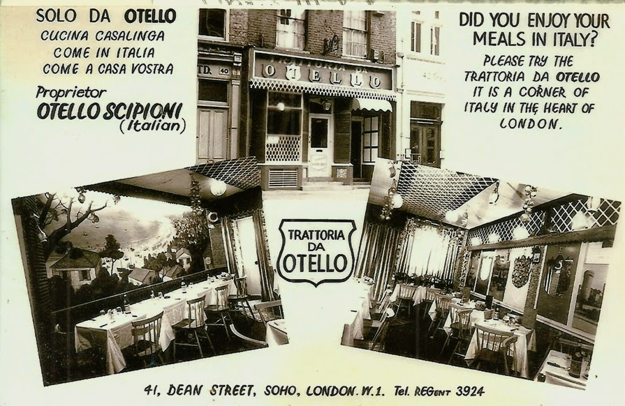 Jot101: The return of the Italian Restaurants 1961