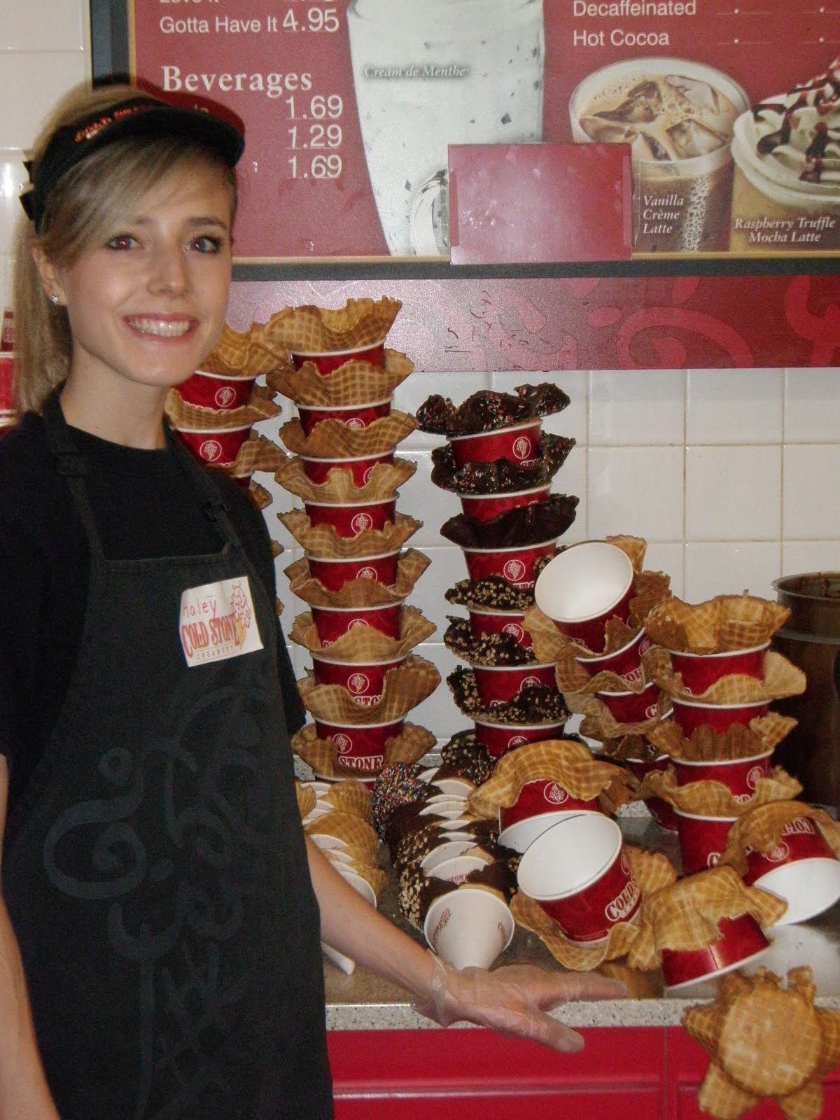 Family Happenings: Working at Cold Stone