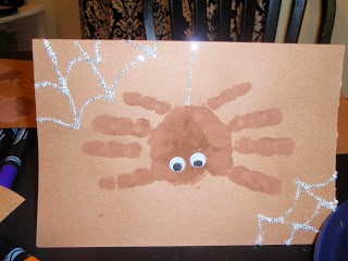 Spider Hand Prints | Munchkins and Mayhem