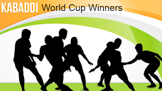 Kabaddi  world cup, winners, runner-up, champions, Men's, women's, history, year wise, all time