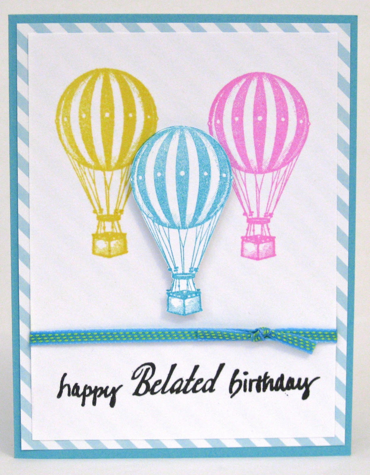 CraftyJAR Creative Designs Hot Air Balloon Card