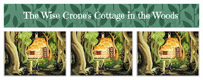 The Wise Crone's Cottage in the Woods