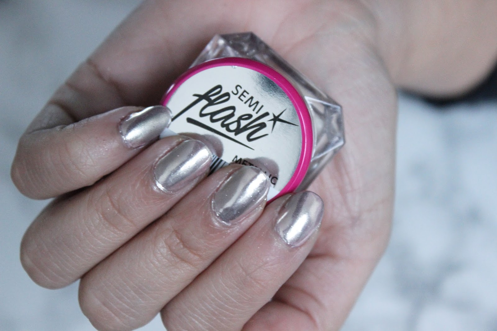 Semilac Semi Flash Easy Chrome Nails Jen Lou Meredith