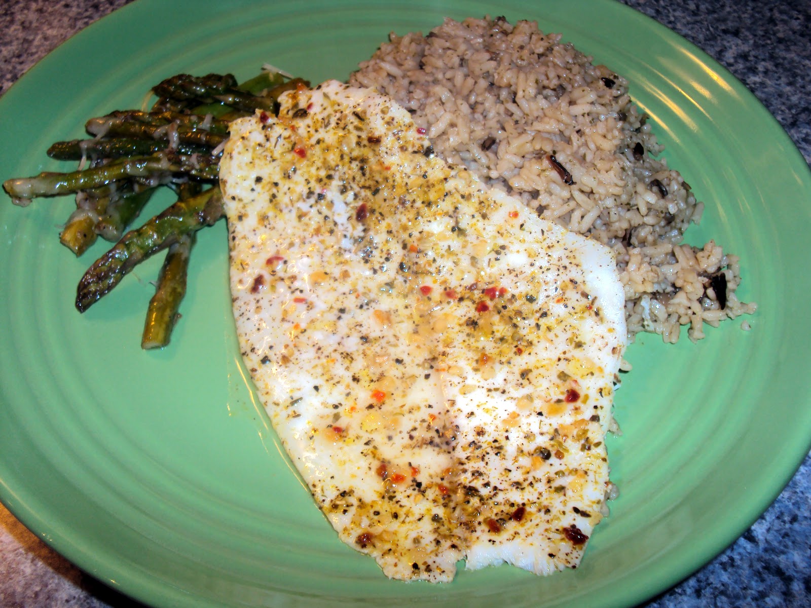 Candice Cooks A Food Blog Greek Sole with Parmesan Asparagus & Herb