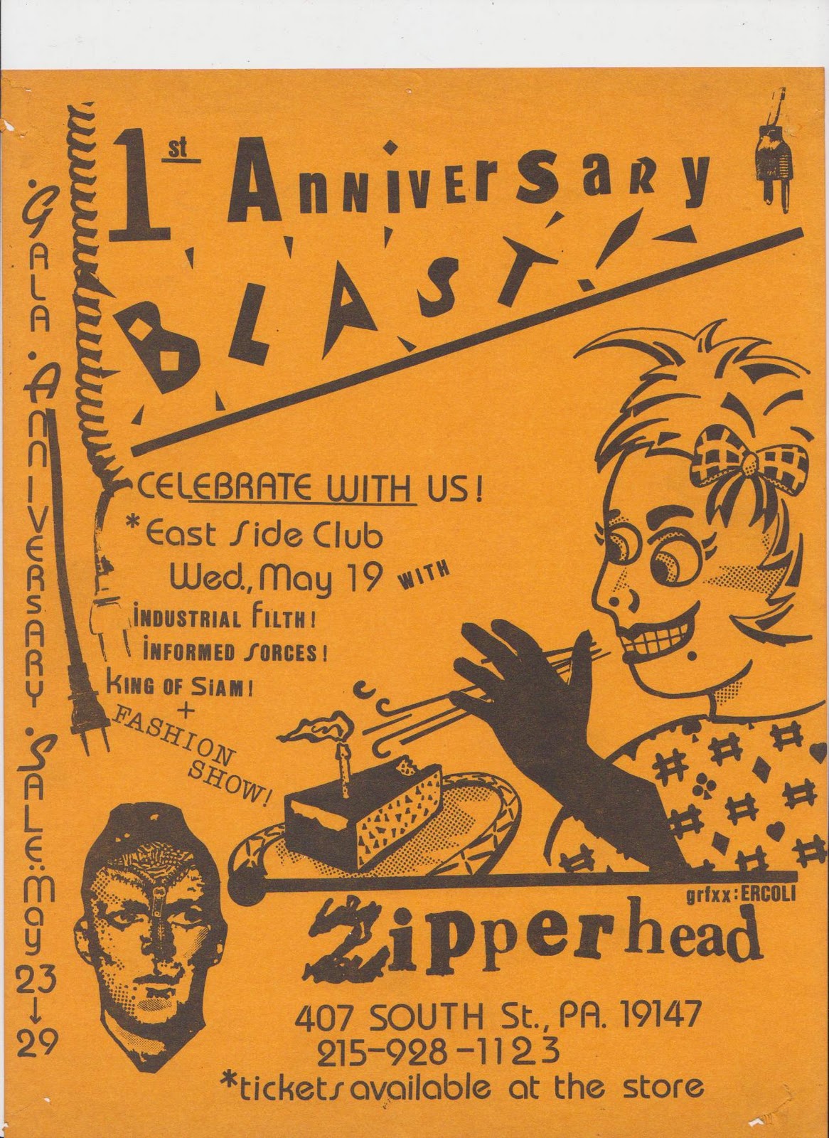 Raymond Ercoli Zipperhead Stuff. I won the "name this store" contest