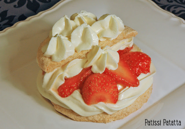 recette de fraisier, mini fraisier, mini gâteau aux fraises, quel dessert réalisé avec des fraises, crème mascarpone
