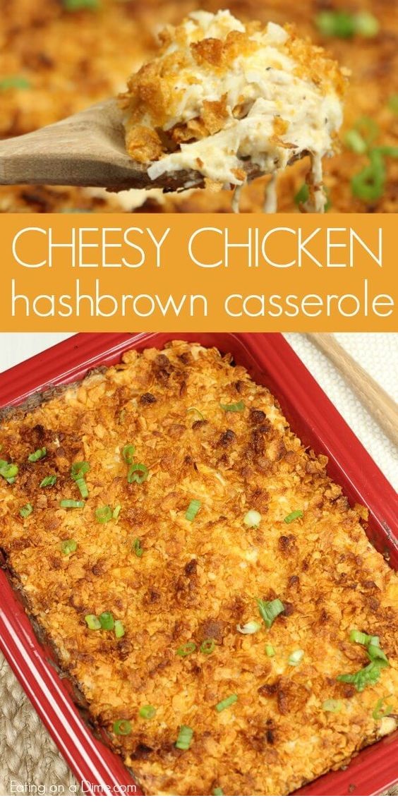 Easy Chicken Hashbrown Casserole Recipe