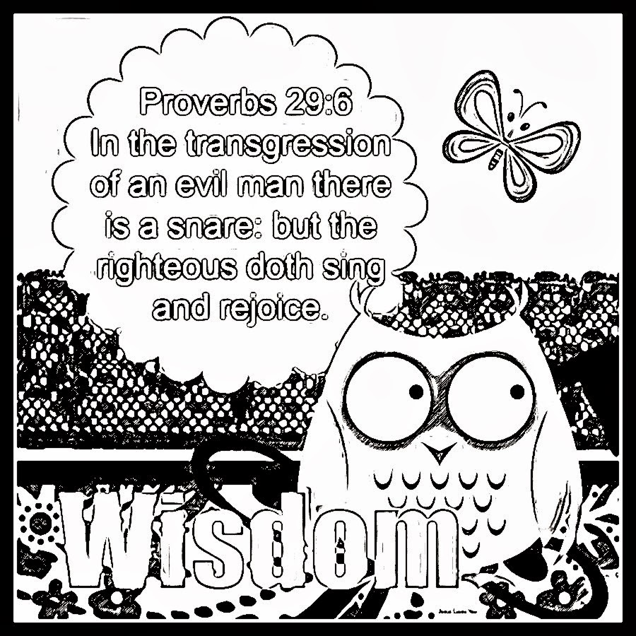 Wisdom Coloring Sheets