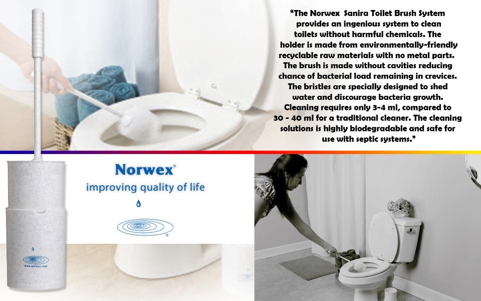 Cleaning Chemical Free Norwex Sanira Toilet Brush System