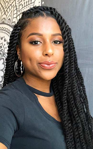 36 Latest Marley Twist Braids Hairstyles 2019 For Black Women To