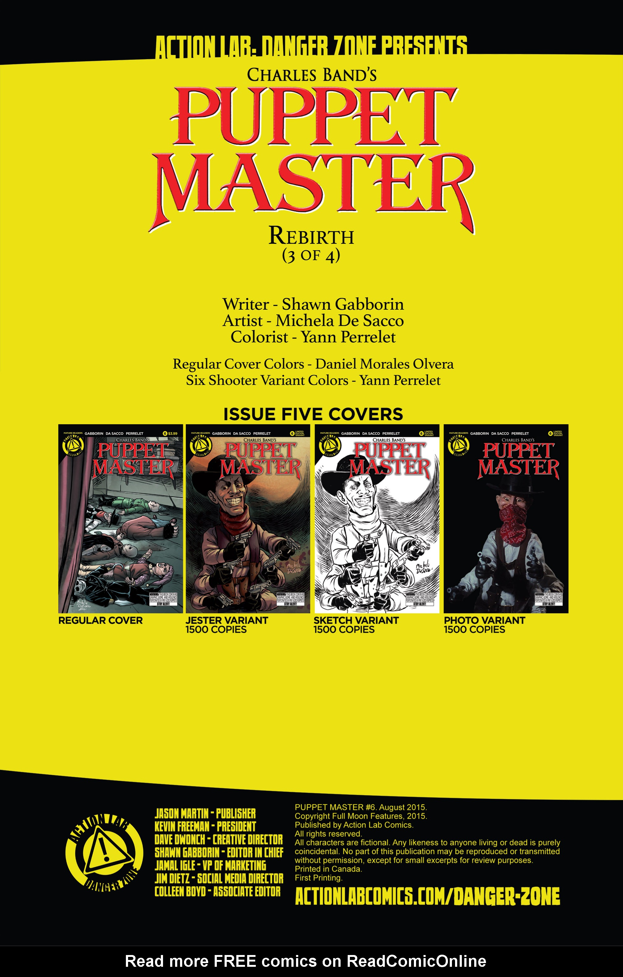 Read online Puppet Master (2015) comic -  Issue #6 - 2