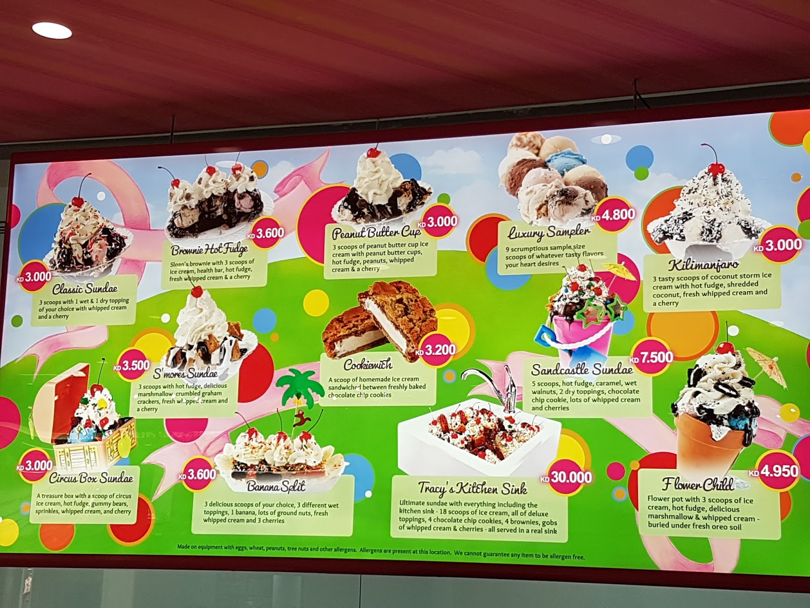 Life in Kuwait Blog Sloan's Ice Cream Shop