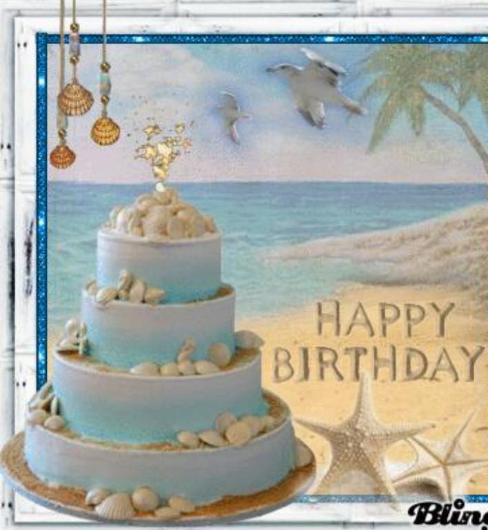 День рождения 31 мая. Открытка с днём рождения море. С днем рождения пляж. С днем рождения морская. Открытка с днем рождения пляж.