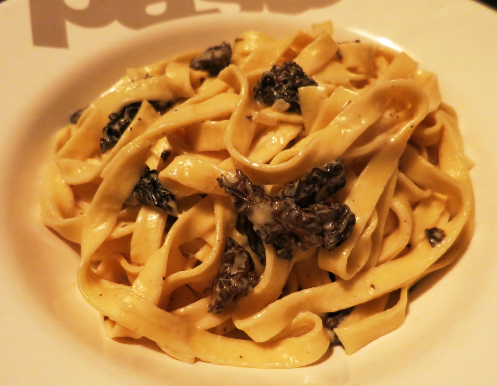 Cuisine solo Tagliatelle aux morilles