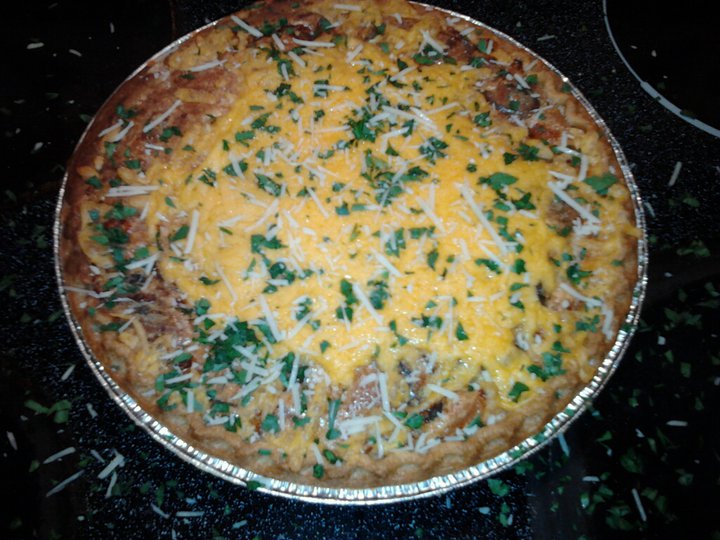 Recipe du Jour: Mushroom and Cheddar Quiche