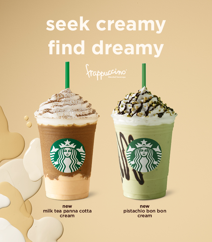 Lemon GreenTea Starbucks offers the most playful, fun and creamiest Frappuccino ever Pistachio