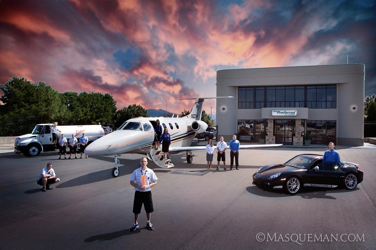 Epic Photoshoot at Preferred Jet FBO Masqueman Photography and Design