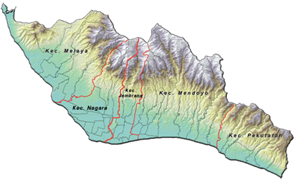 Peta Kabupaten Jembarana